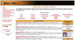 Desktop Screenshot of electricarticles.com